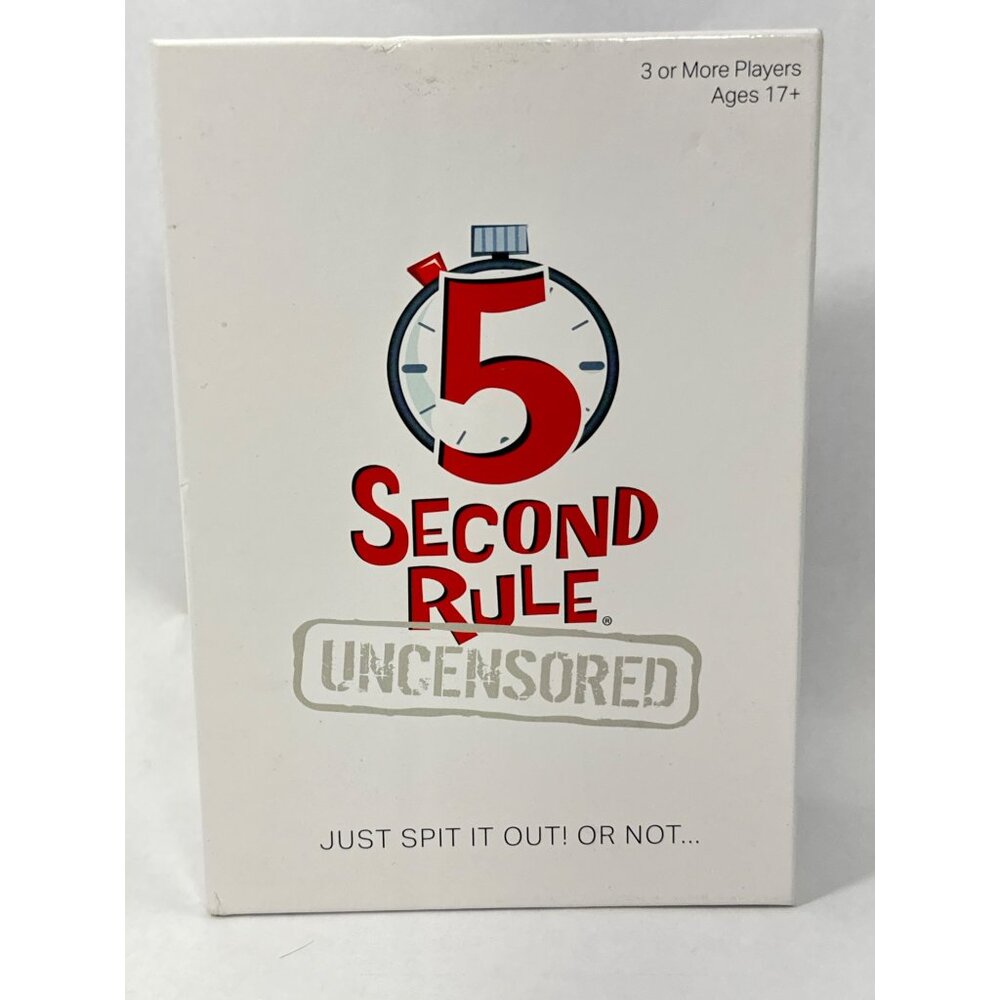 5 Second Rule Uncensored Adult Party Game
